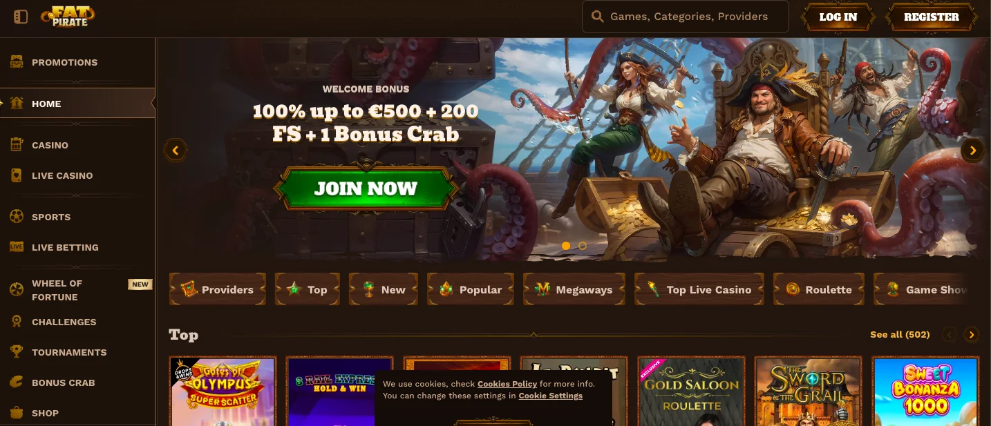 FatPirate kasyno