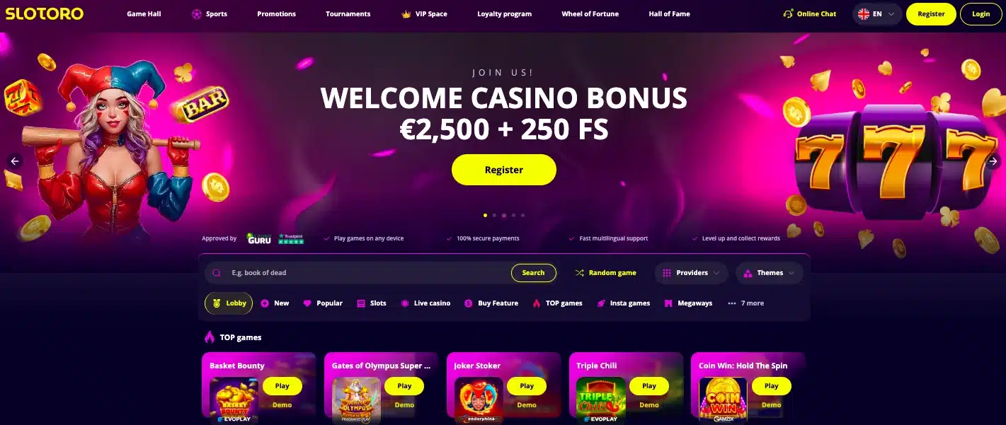 casino slotoro